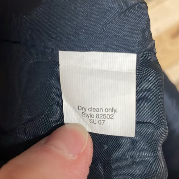 J.Crew Size 16 Elegant Navy Blue Sleeveless Midi Form Fitted No Stretch Dress - Picture 4 of 7